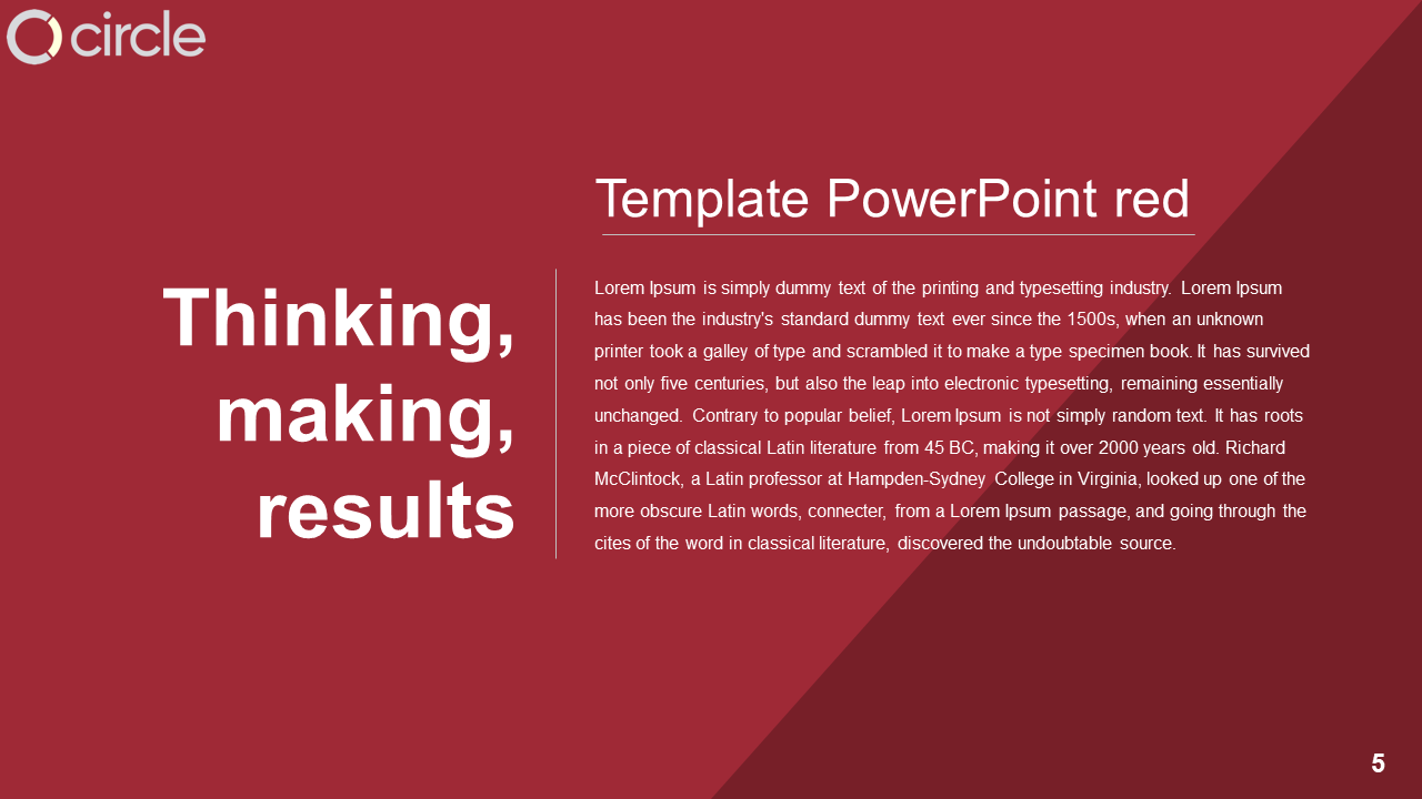 template powerpoint red